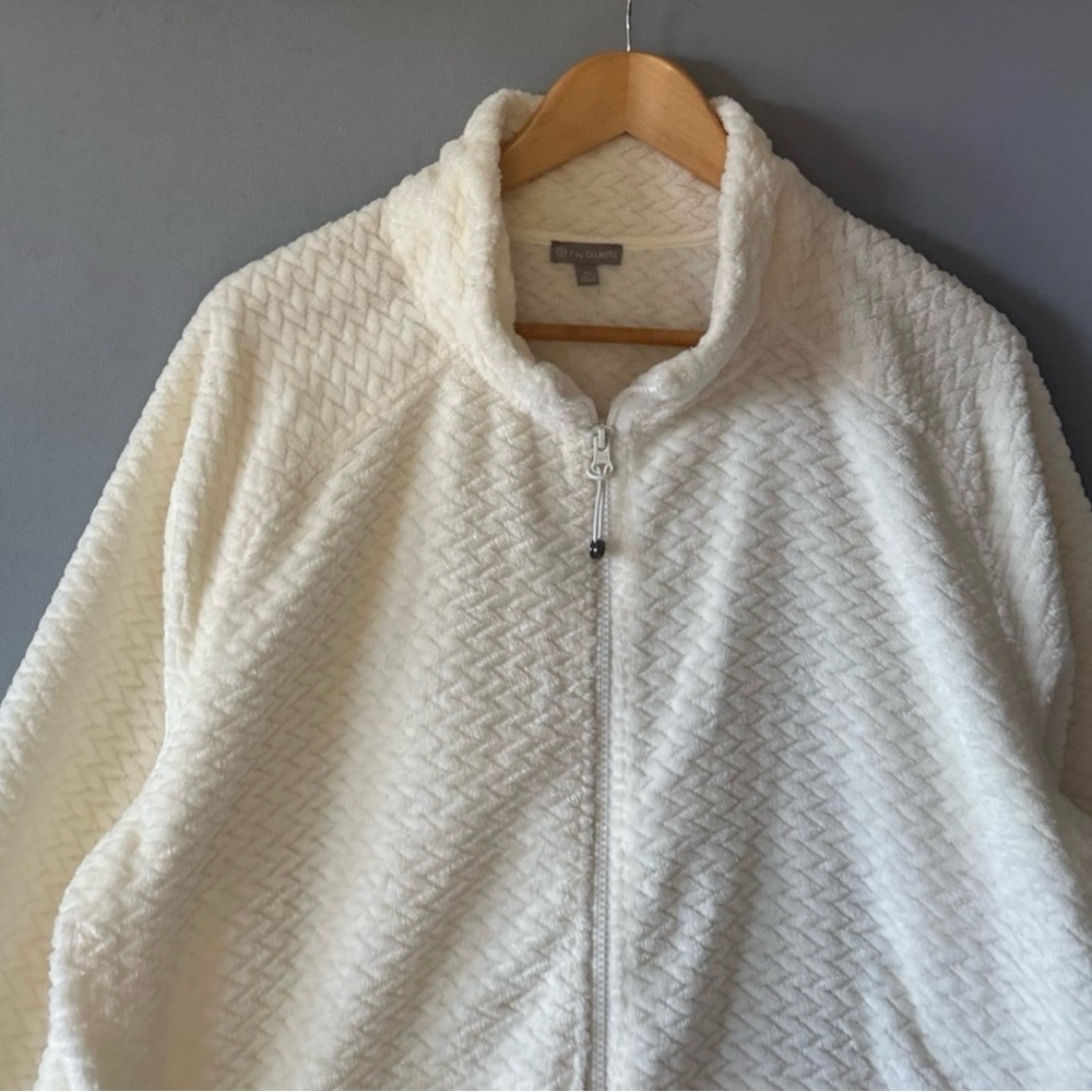 Talbots Patterned Fleece Jacket - Picture 10 of 11